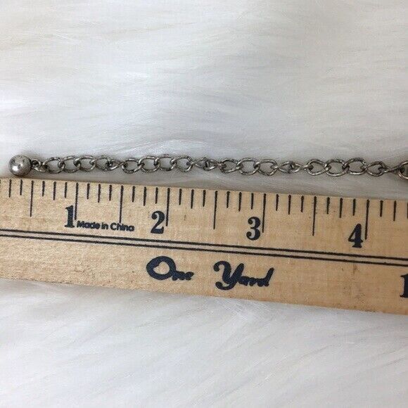 Chico’s Necklace Funky Geometric Mixed Metal Hammered Articulated Statement - Picture 9 of 9